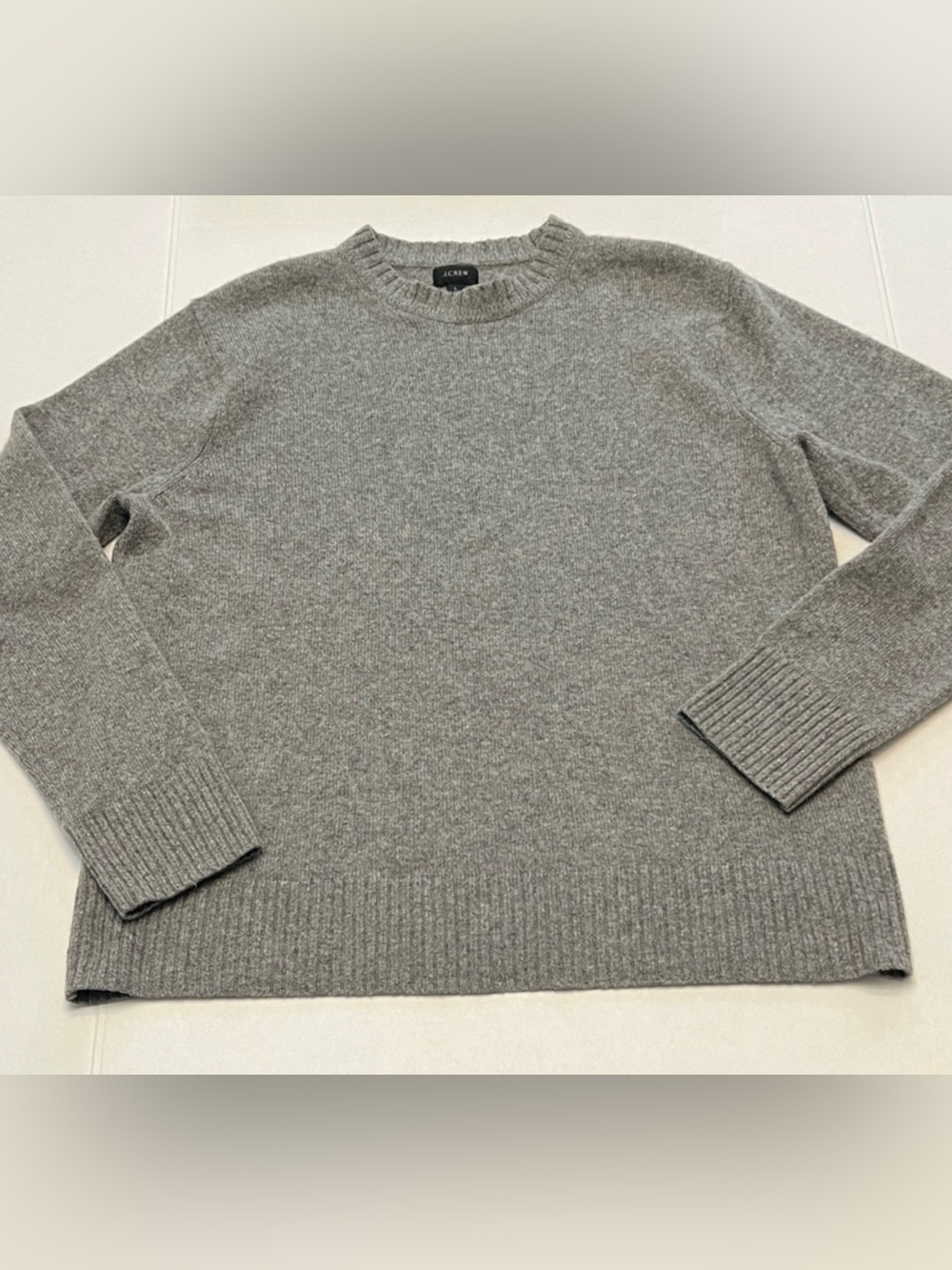 J.CREW WOMENS MERINO WOOL CREWNECK PULLOVER SWEATER SIZE LARGE